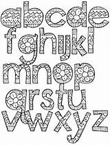 Coloring Fonts For Kids Pages sketch template