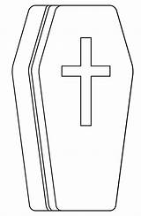 Coffin Coloring Page  ColouringPages sketch template