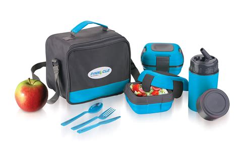 Lunch Box Bag Set for Adults and Kids ~ Pinnacle Insulated Leakproof ...