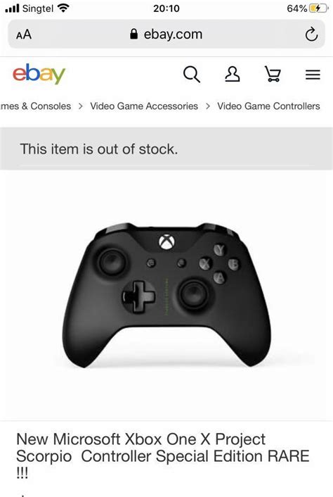 Microsoft Xbox One X Project Scorpio Controller Special Edition, Video Gaming, Gaming ...