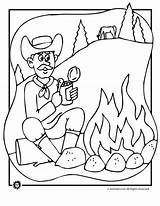 Campfire Coloring Page  Home sketch template