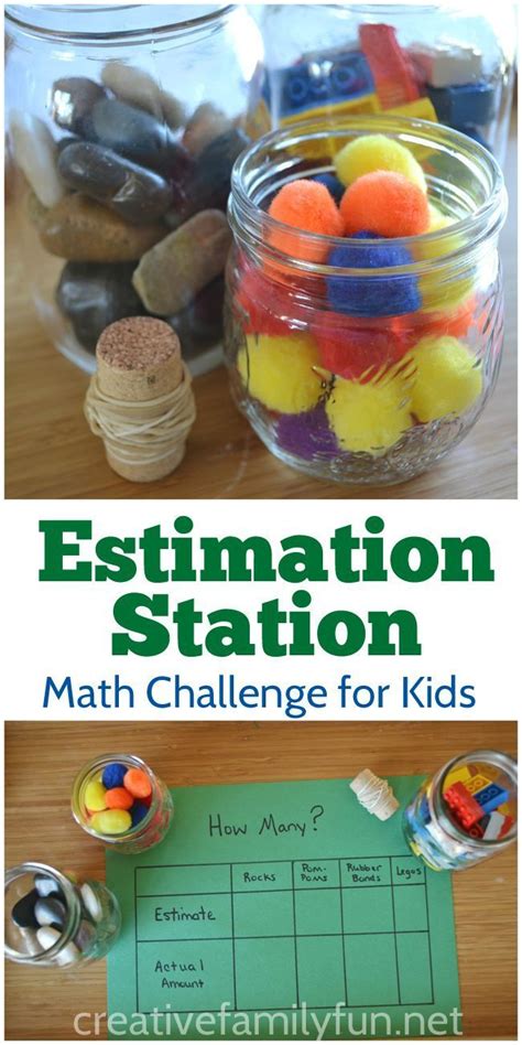 Estimation Station for After School Fun | Math games for kids, Family ...