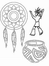 Native American Indian Coloring Pages For Kids sketch template