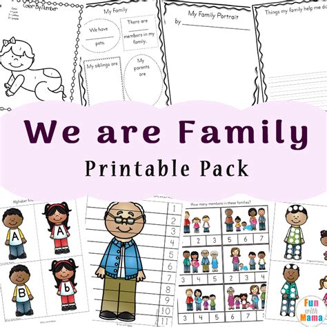 Worksheet Family Members Preschool