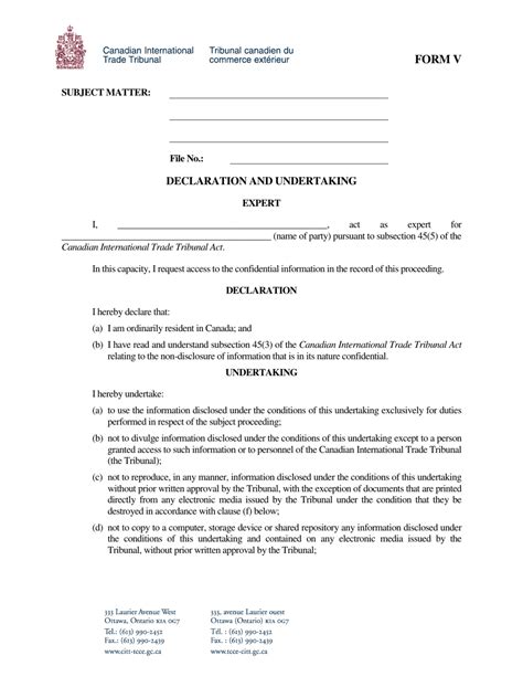 Form V - Fill Out, Sign Online and Download Printable PDF, Canada | Templateroller