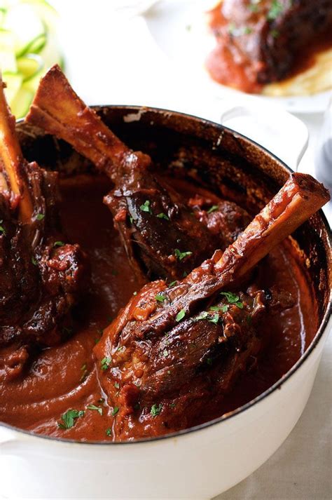 Slow Cooked Lamb Shanks in Red Wine Sauce | Recipe | Lamb shank recipe, Slow cooked lamb shanks ...