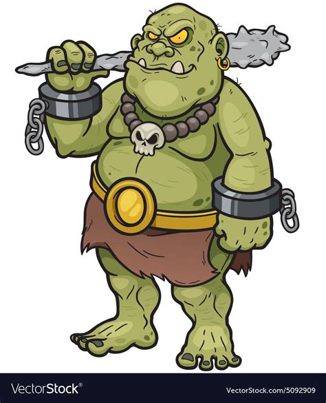 Ogre Royalty Free Vector Image - VectorStock | Ogre, Cartoon, Illustration