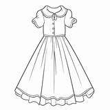 Dessin De Page Coloriage Pour Le Croquis Contour Robe Fille Vecteur PNG  sketch template