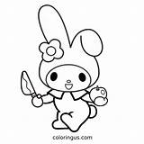 My Melody And Kuromi Coloring Pages Printable sketch template