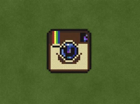 Instagram pixel art | Minecraft pixel art, Pixel art, Art