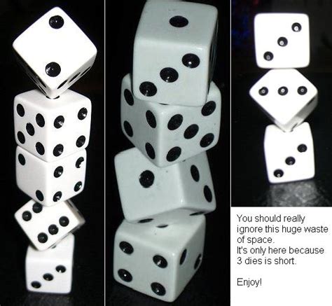 Dice Stacking by SilverChicken on deviantART