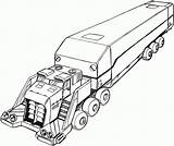 Big Rig Trucks Coloring Pages Sketch Page sketch template