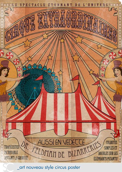 Art Nouveau Circus Poster by dschuler-creative on deviantART | Circus poster, Vintage circus ...