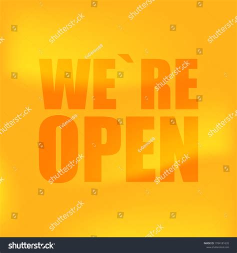 Were Open Vector Background Welcome Banner Stock Vector (Royalty Free) 1784181635 | Shutterstock