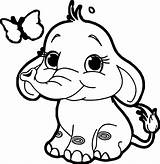 Cute Baby Elephant Coloring Page  Notorioustomo sketch template