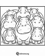 22 Free Hippo Coloring Pages – The Color Cove sketch template
