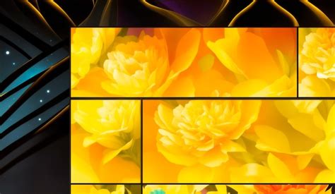 Premium AI Image | Abstract yellow flowers background for banner