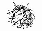 Pleasant Unicorn Emoji Coloring Page  sketch template