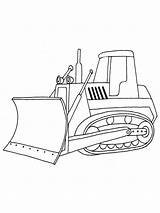 Bulldozer Coloring Page sketch template