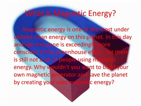 PPT - Magnetic Energy PowerPoint Presentation, free download - ID:564700