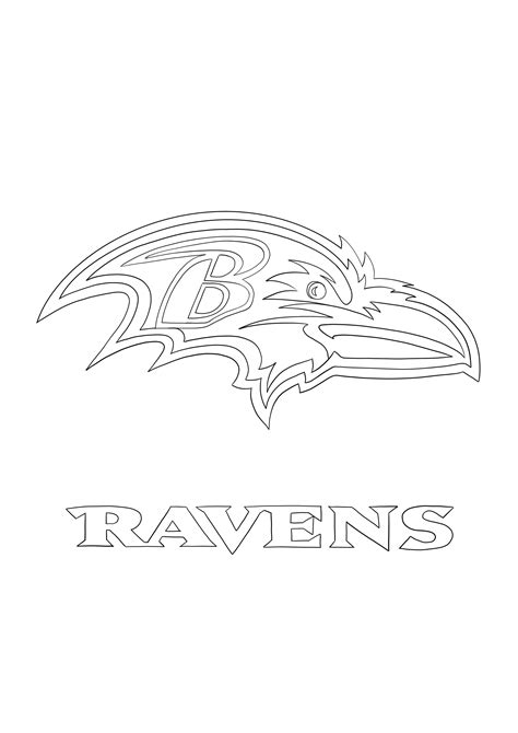 Baltimore Ravens Logo Coloring Page Free Nfl Coloring - vrogue.co