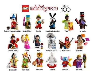 LEGO Minifigures Disney 100 71038, Limited Edition Disney Collectible ...