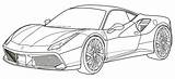 Ferrari 458 Italia coloring Page  Free And Printable sketch template