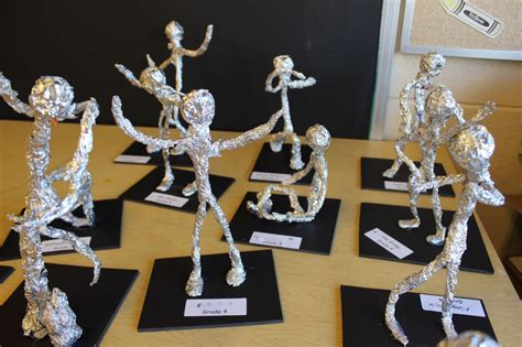 Tin Foil Sculpture — Lorenzo Sculptures Elementary Art Projects, School ...