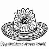 Sombrero Coloring Pages  Free & Printable sketch template