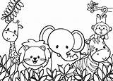 Animals Zoo Coloring Page » Turkau sketch template
