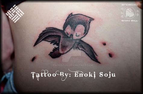 Cartoonish Bird Tattoo By Enoki Soju by enokisoju on DeviantArt