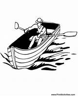Row Boat Coloring Page  Nation sketch template