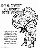 Girl Scout Brownie Coloring Pages At GetColoringscom  Free Printable sketch template