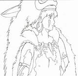 Princess Mononoke Coloring Pages  Best coloring sketch template