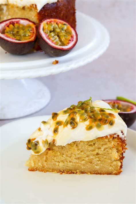 Passion Fruit Cake with Fresh Cream – Curly's Cooking