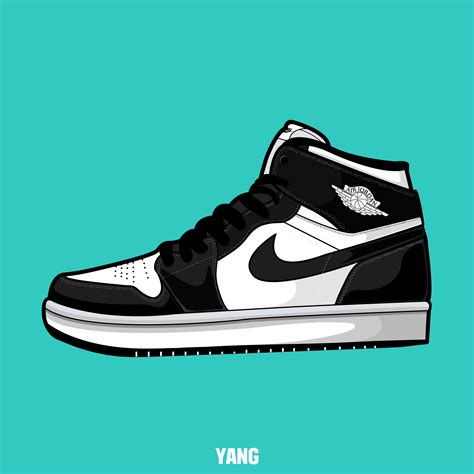 drawing, shoes, sneakers, nike, air, jordan, carmine,graphic, design, illustrator, illustration ...