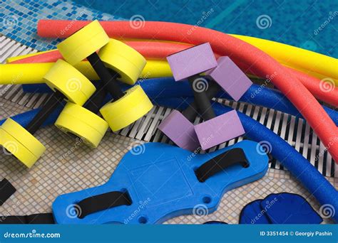 Aqua aerobics equipment stock photo. Image of fitness - 3351454