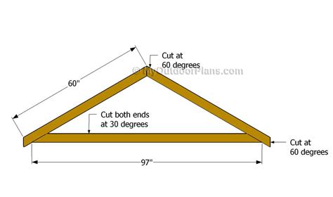 How To Build Shed Roof Trusses - Little Home