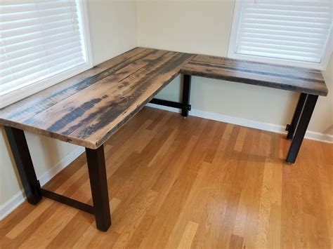 L shaped wood desk plans | uyull