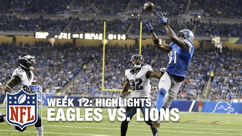 #NFL Eagles vs. Lions | Week 12 Highlights | NFL Eagles Vs, O Week, Sports Highlights, Detroit ...