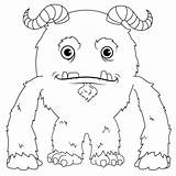 Cute Monster coloring Page  Free Printable Coloring Pages sketch template