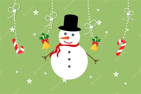 Premium Vector | Snowman background design