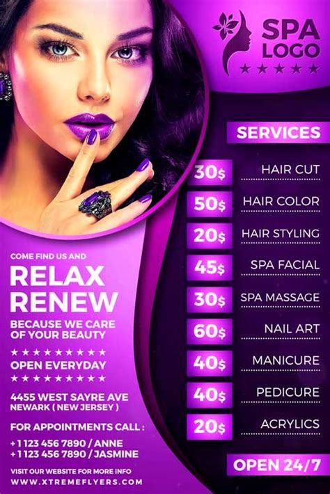 Beauty Salon Flyer Template - XtremeFlyers