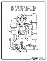 Plumber Standing In Front Of Pipes Free Other People coloring pages  sketch template