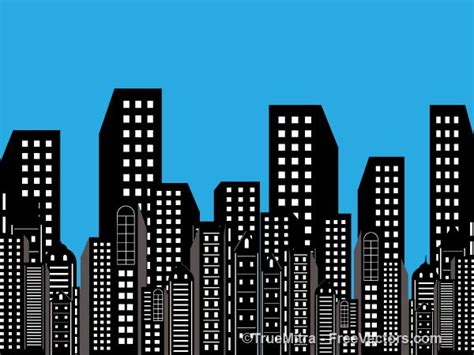 Download Free Buildings Background Vector Illustration | Cartoon clip art, Free cartoon clipart ...