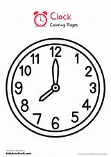 Clock Coloring Pages For Kids – Free Printables  Art & Craft sketch template