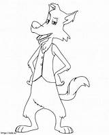 Big Bad Wolf Aloysius coloring Page sketch template