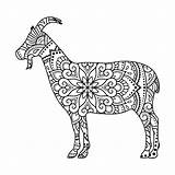 Goat Coloring sketch template