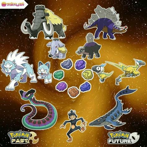 pokemon fossil past and future | Fossil pokemon, Pokemon fusion art ...