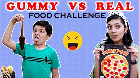 GUMMY vs REAL FOOD Challenge #Funny Eating challenge | Aayu and Pihu ...